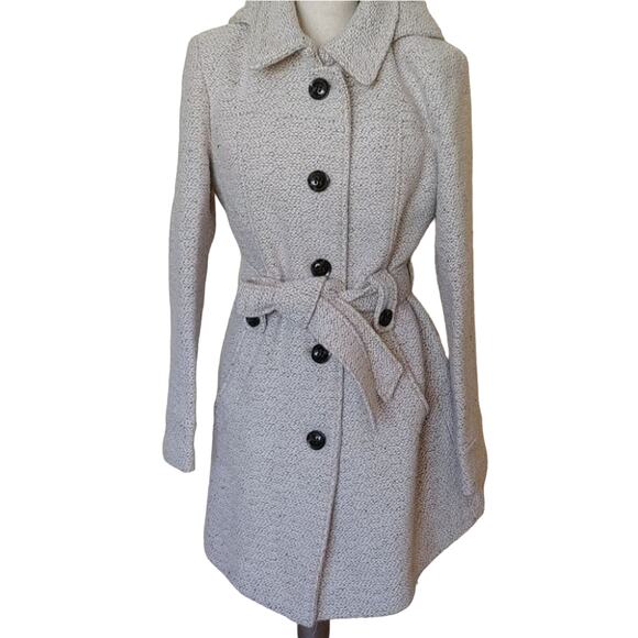 Liz Claiborne Jackets & Blazers - Liz Claiborne Outfitters Light Cream White Size Large L Heavy Button Coat Winter